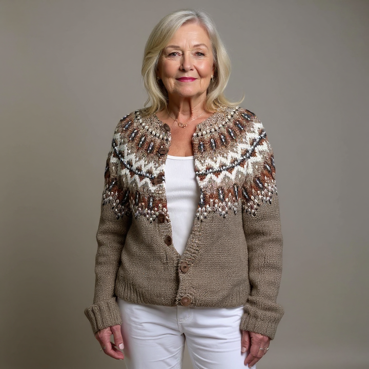 Adeline™ - Retro Icelandic Cardigan