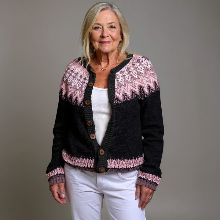 Lydia™ - Retro Icelandic Cardigan