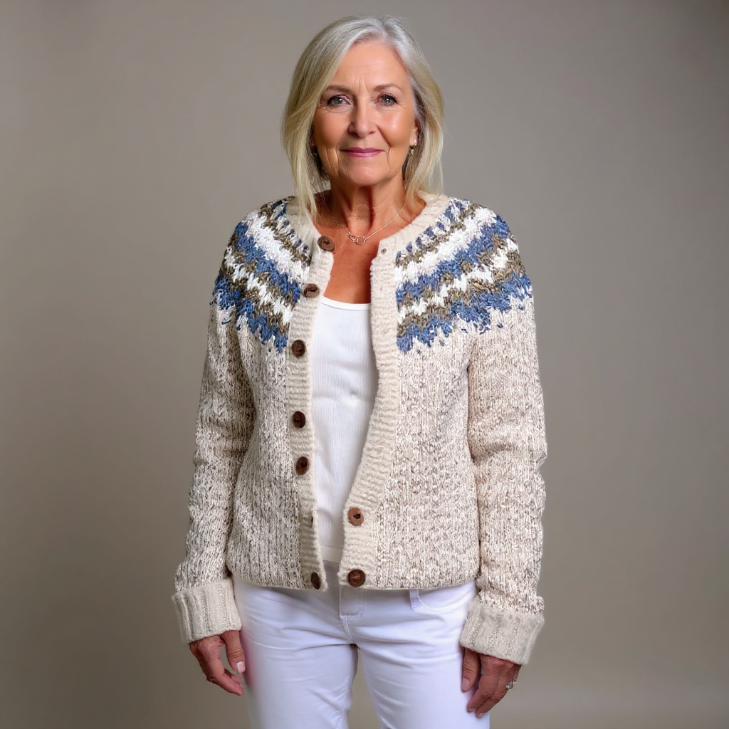 Peyton™ - Retro Icelandic Cardigan