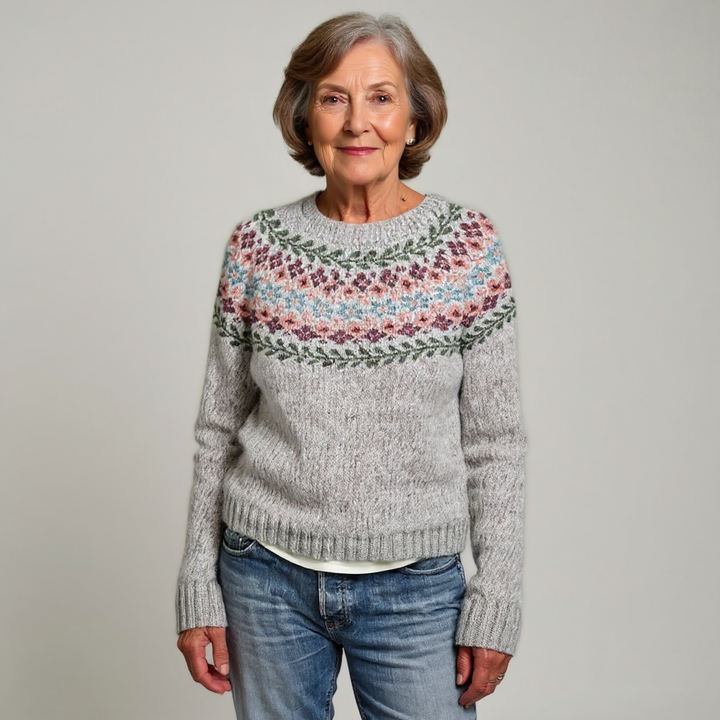 Bridget™ - Retro Icelandic Sweater