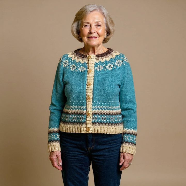 Allaira™ - Retro Icelandic Cardigan