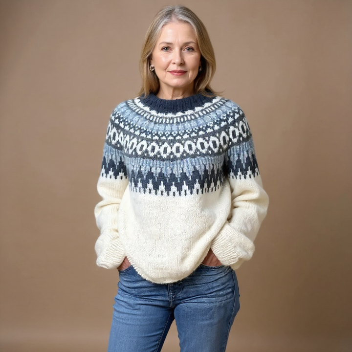 Maecey™ - Retro Icelandic Knit Sweater