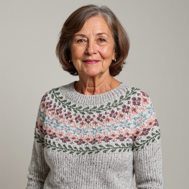 Bridget™ - Retro Icelandic Sweater