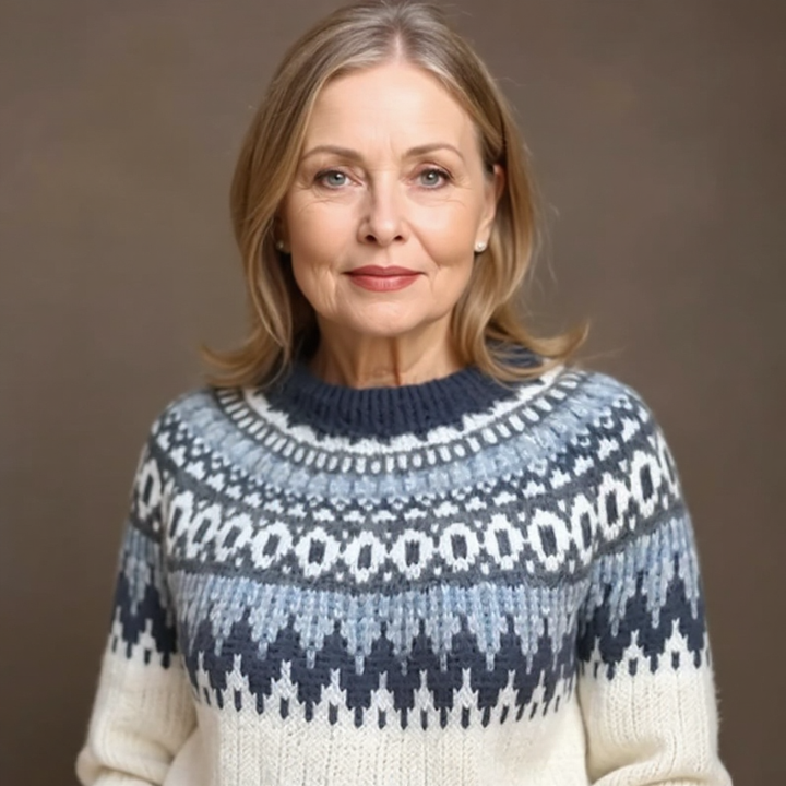 Maecey™ - Retro Icelandic Knit Sweater