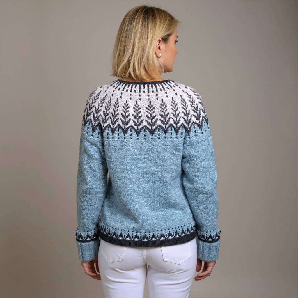 Clara™ - Retro Icelandic Cardigan