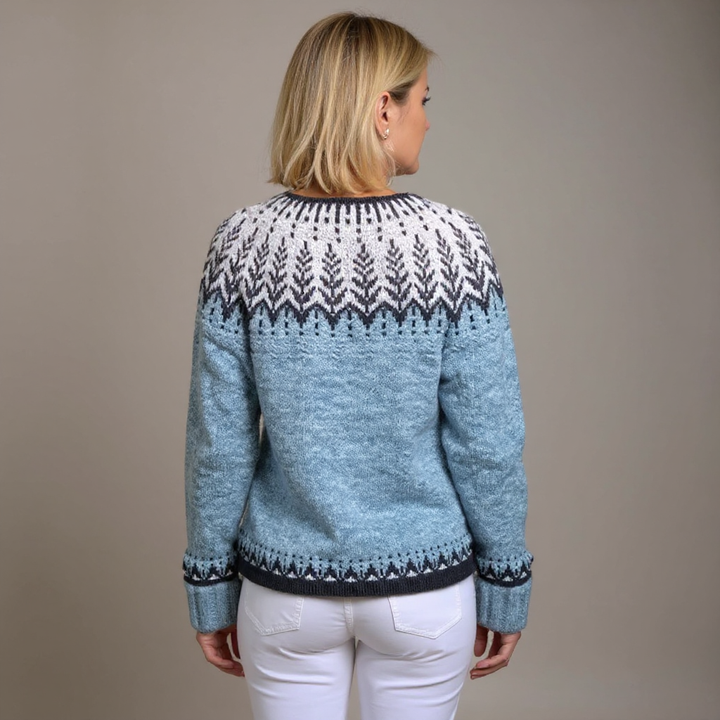 Clara™ - Retro Icelandic Cardigan