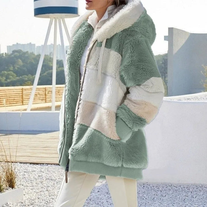 Frances™ - Women's Hooded Winter Jacket with Zipper