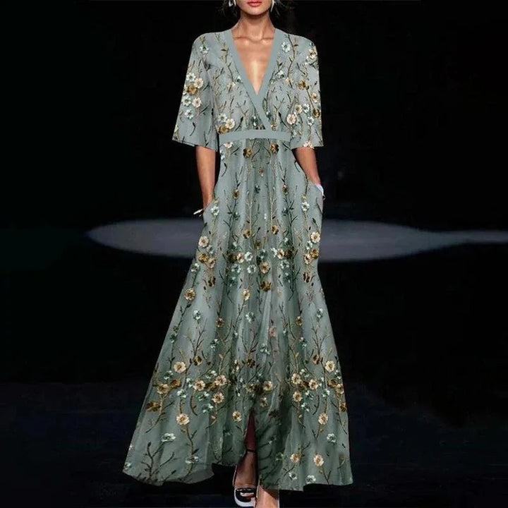 Gemma™ - Elegant Floral Dress