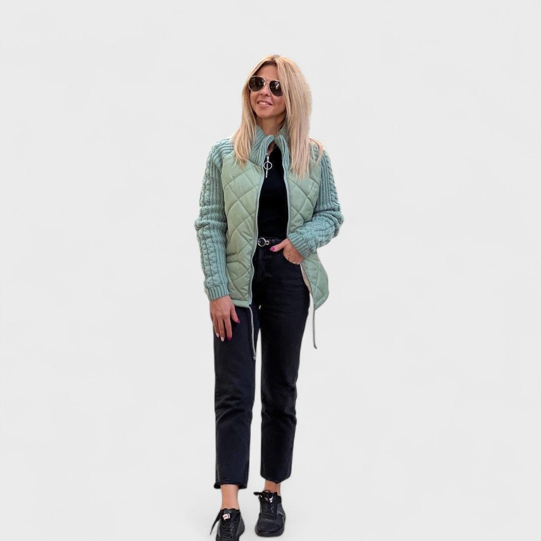 Nora™ - Women's Patchwork Knit Jacket
