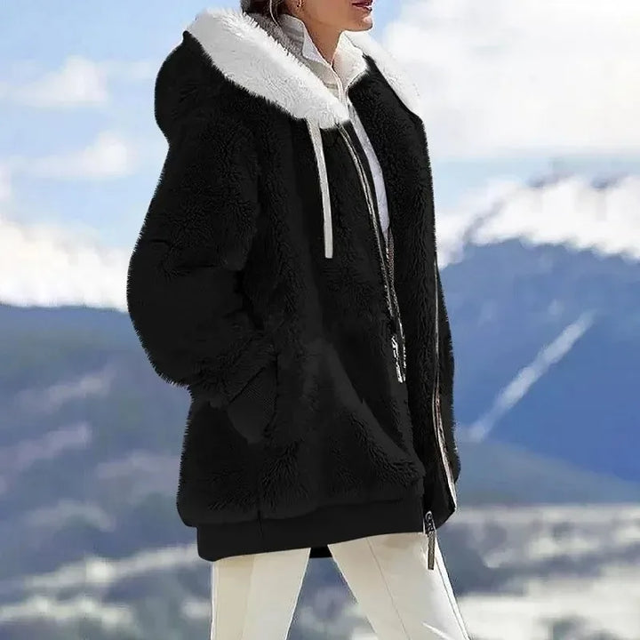 Frances™ - Women's Hooded Winter Jacket with Zipper
