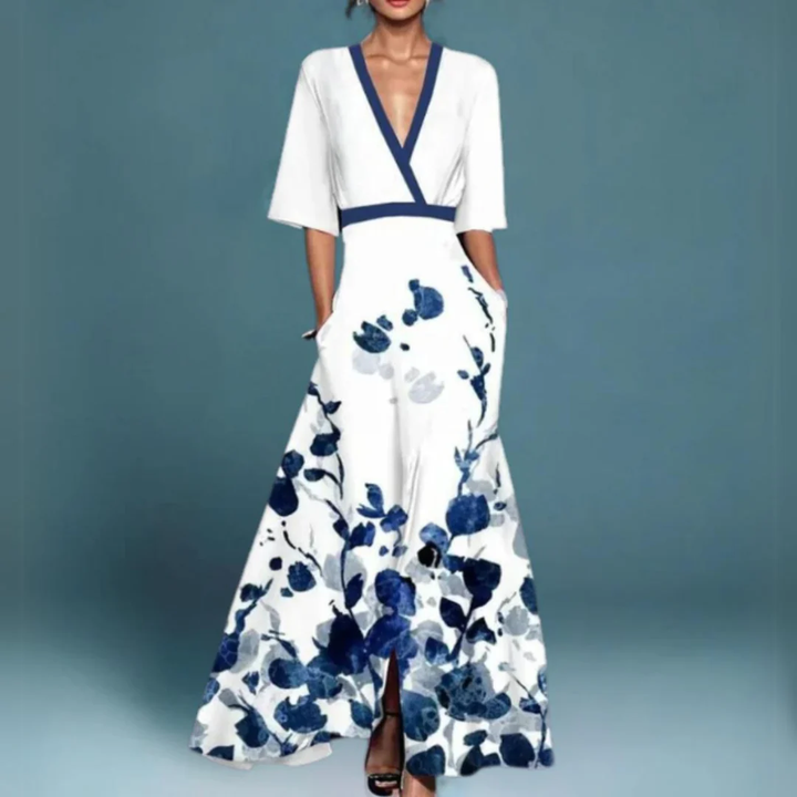 Gemma™ - Elegant Floral Dress