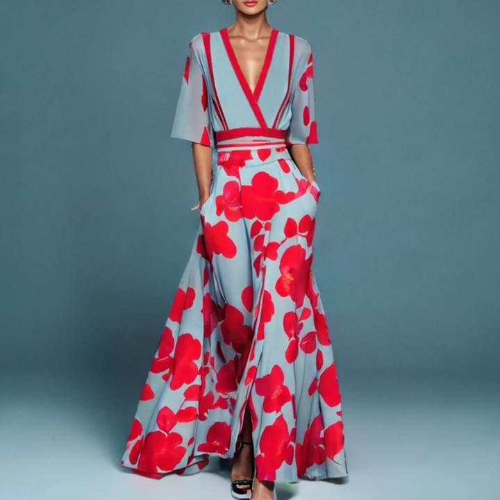 Gemma™ - Elegant Floral Dress