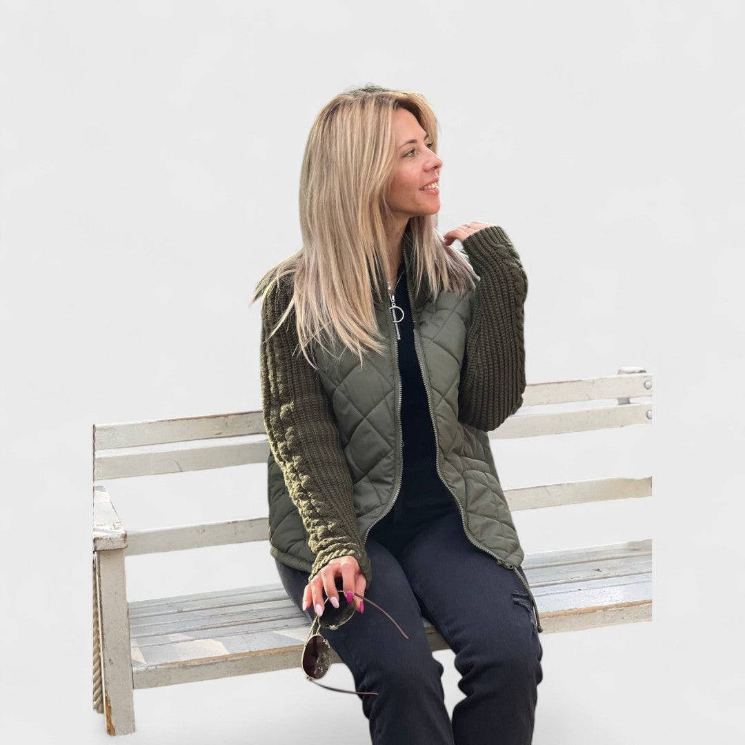 Nora™ - Women's Patchwork Knit Jacket