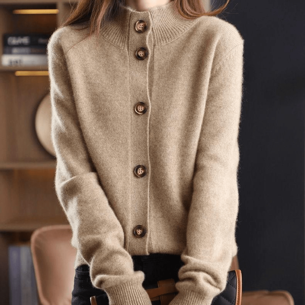 Anny™ - Opulent Cashmere Knit Cardigan