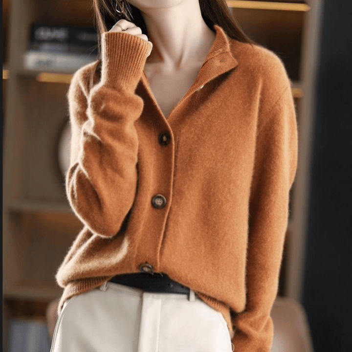 Anny™ - Opulent Cashmere Knit Cardigan