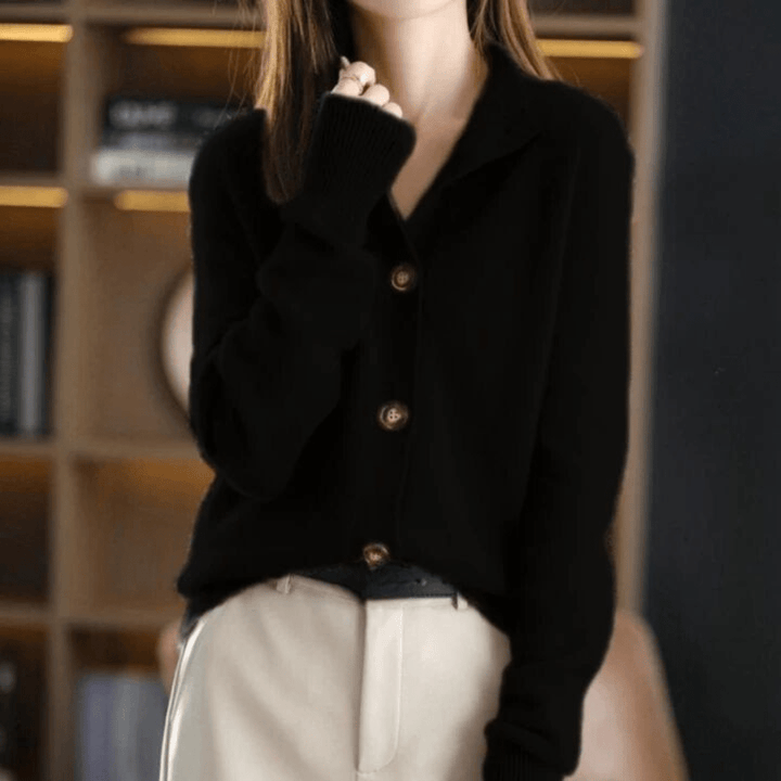 Anny™ - Opulent Cashmere Knit Cardigan
