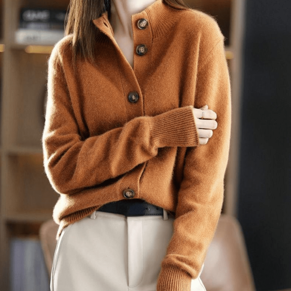 Anny™ - Opulent Cashmere Knit Cardigan
