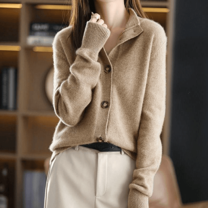 Anny™ - Opulent Cashmere Knit Cardigan