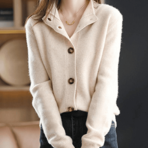 Anny™ - Opulent Cashmere Knit Cardigan