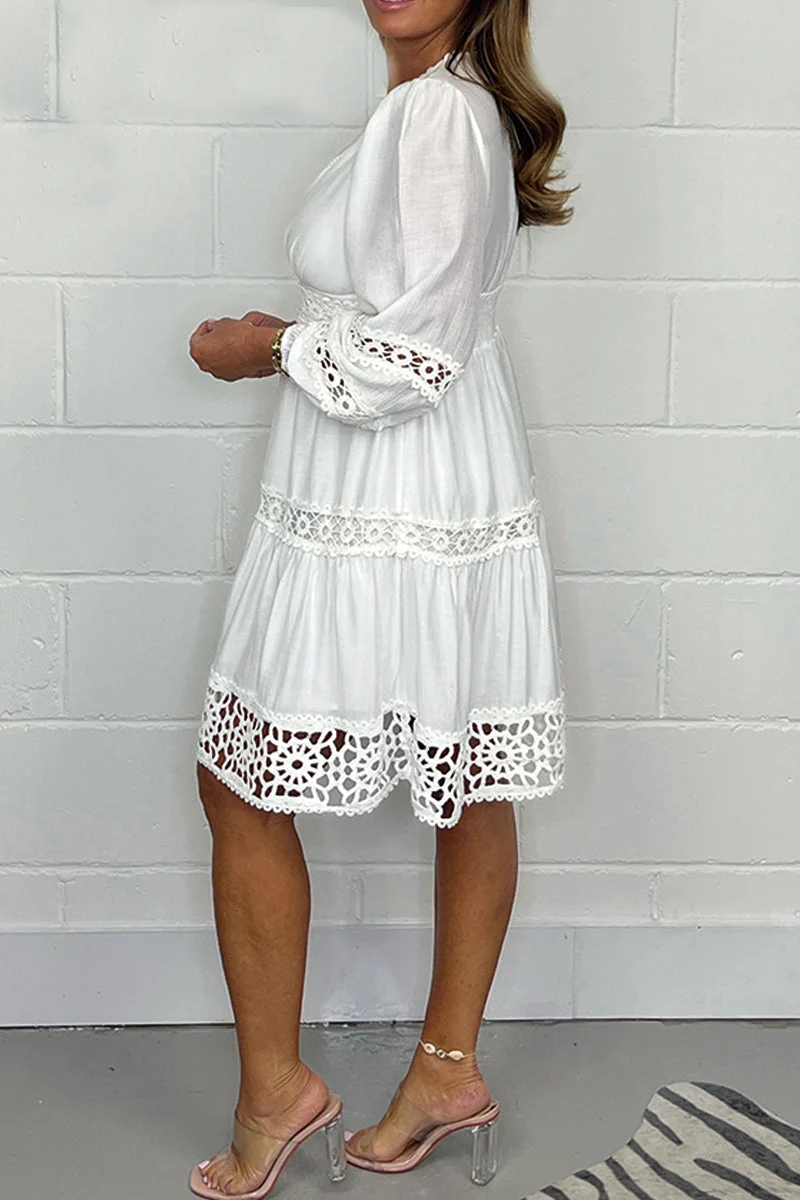 Rebecca™ - Boho-Chic V-Neck Dress