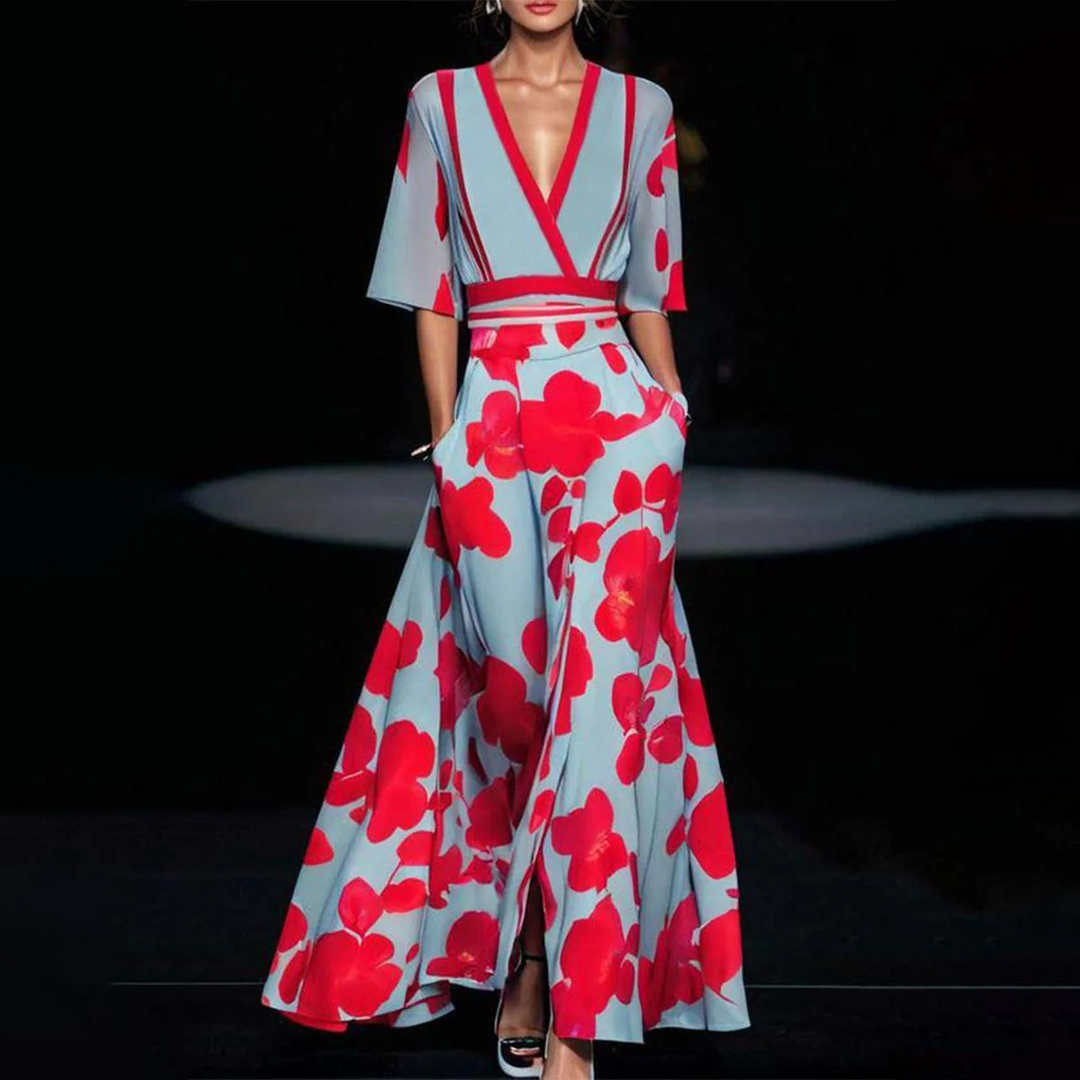 Gemma™ - Elegant Floral Dress