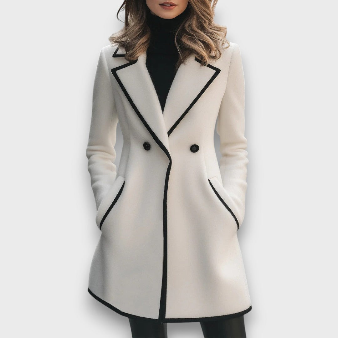 Morenza™ - White Coat with Black Trim