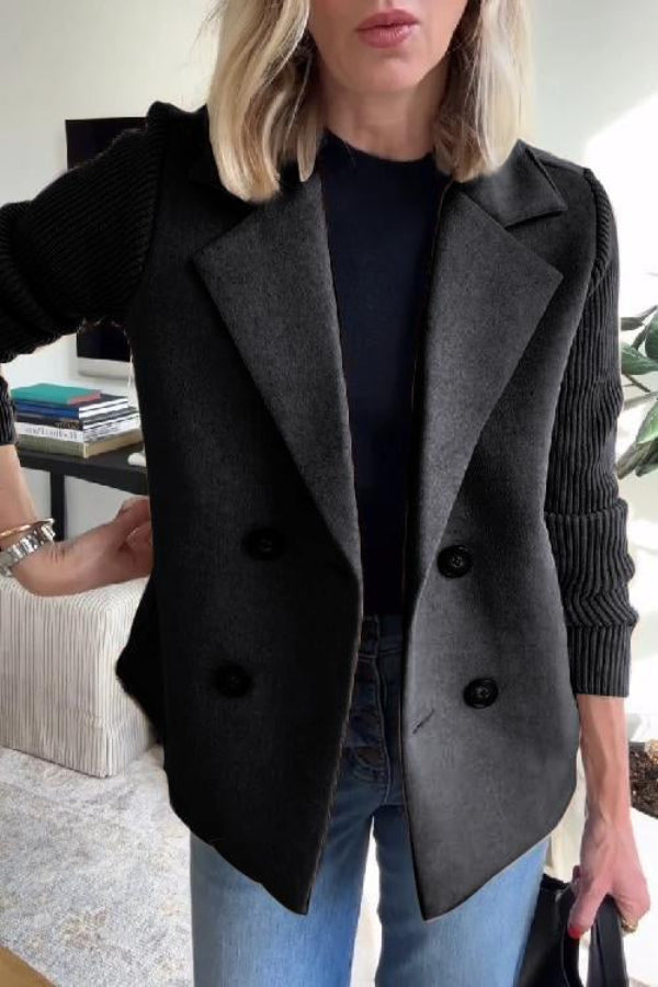 Sorelle™ - Chic Knit-Sleeve Jacket