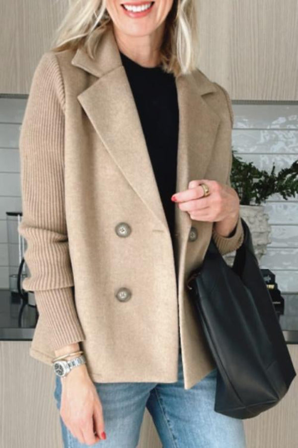 Sorelle™ - Chic Knit-Sleeve Jacket