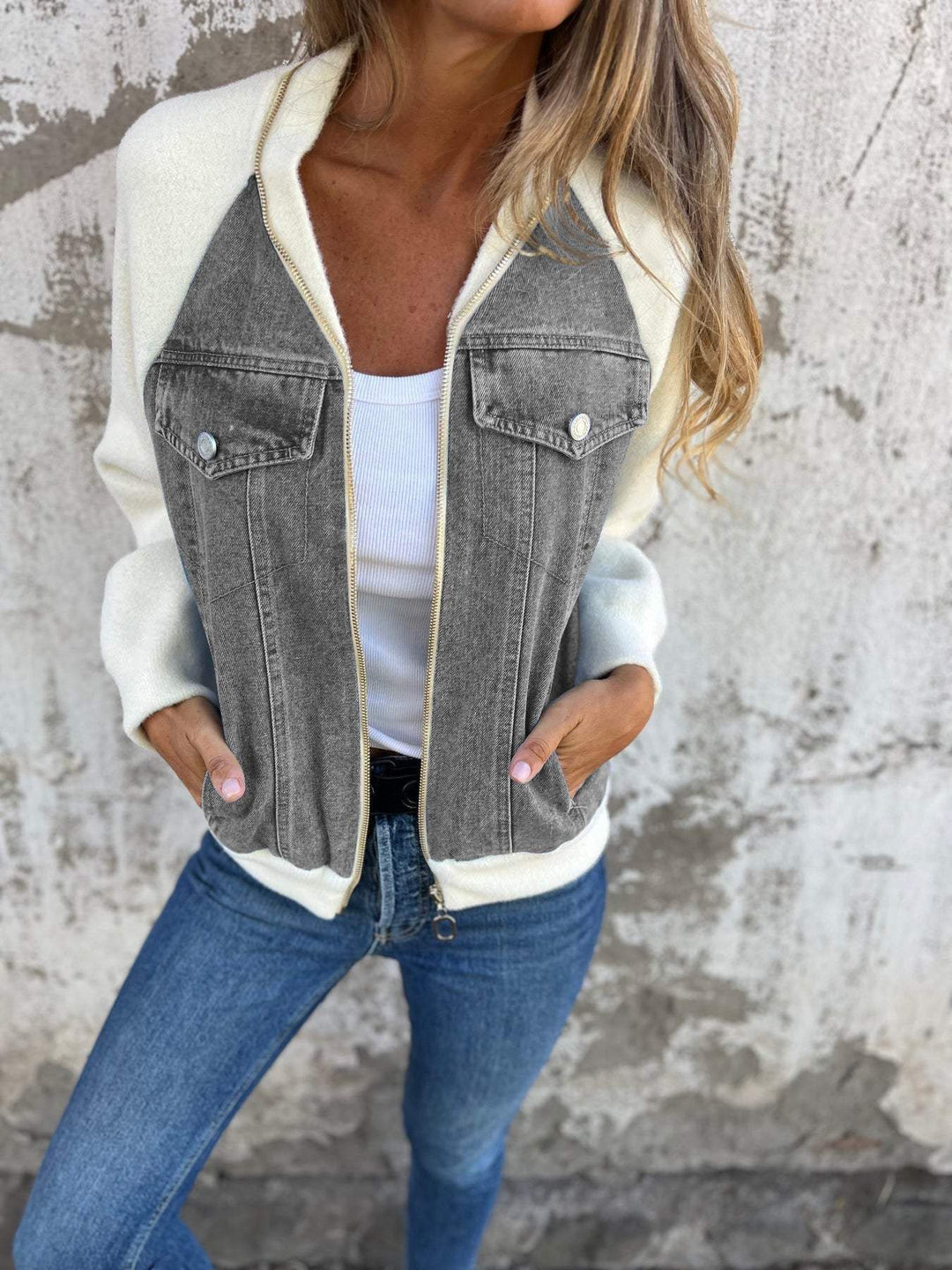Zoe™ - Chic Denim Jacket