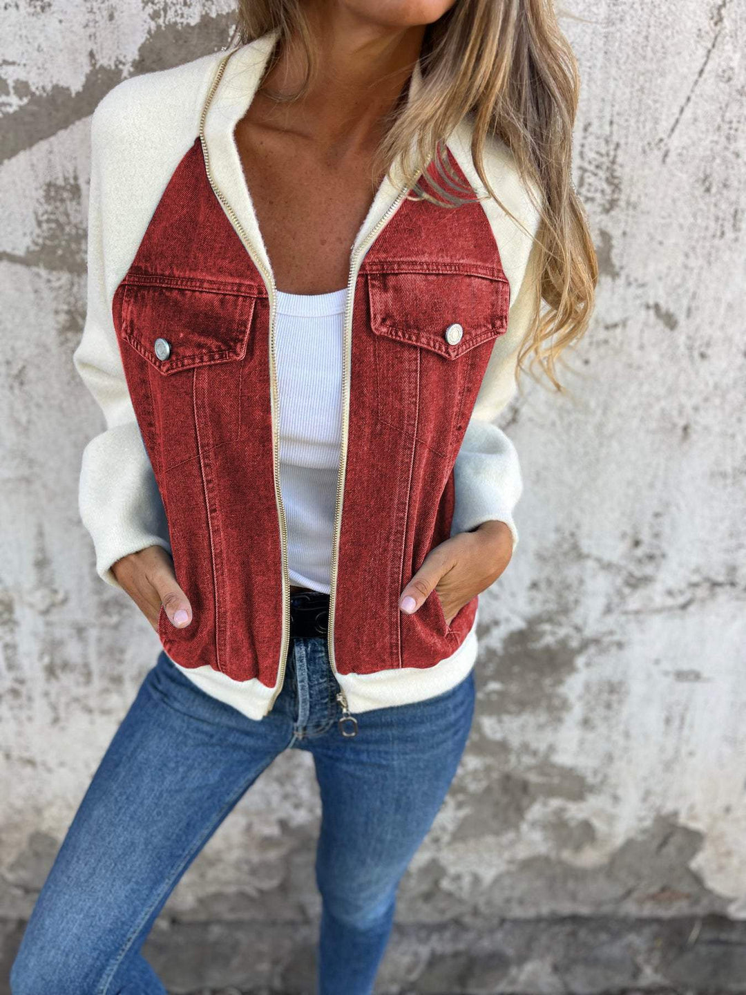 Zoe™ - Chic Denim Jacket