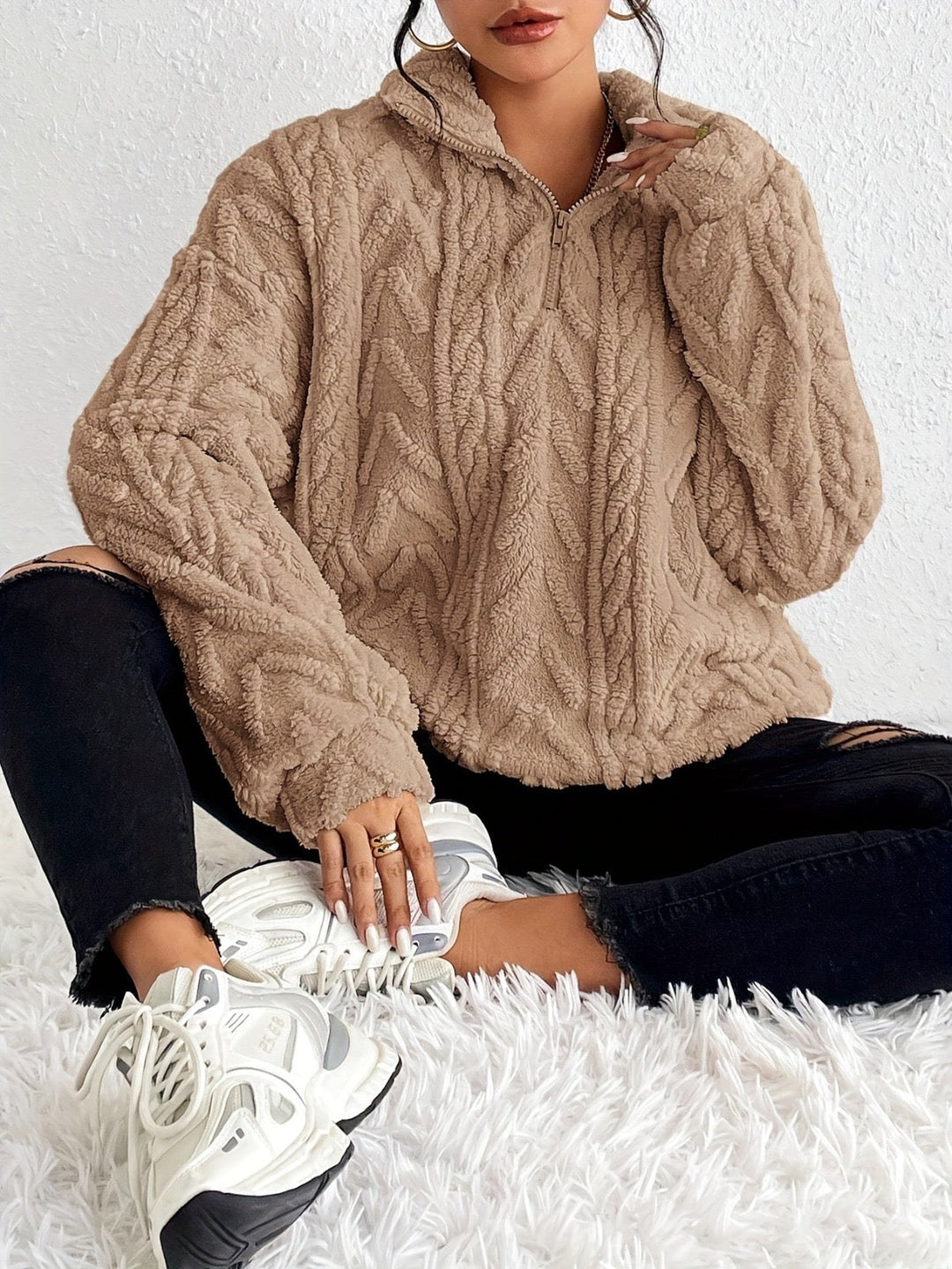Aila™ - Cozy Zip-Up Sweater
