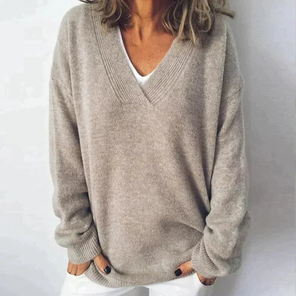 Monika™ - V-Neck Cashmere Sweater