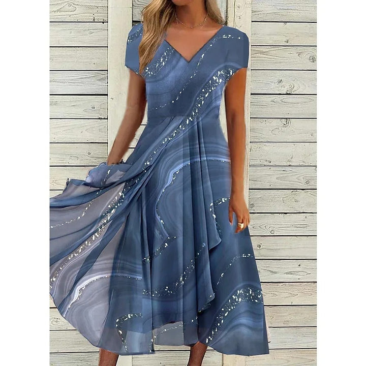 Naomi™ - V-Neck Midi Dress