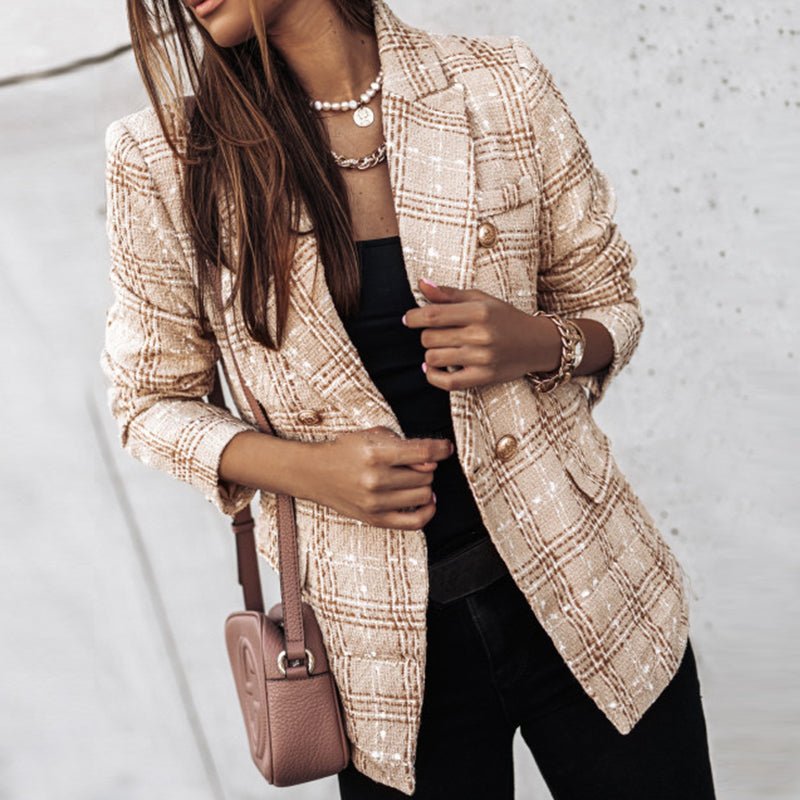 Hailey™ - Timeless Check Blazer