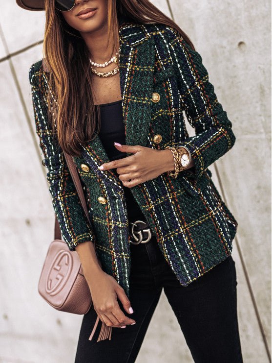 Hailey™ - Timeless Check Blazer