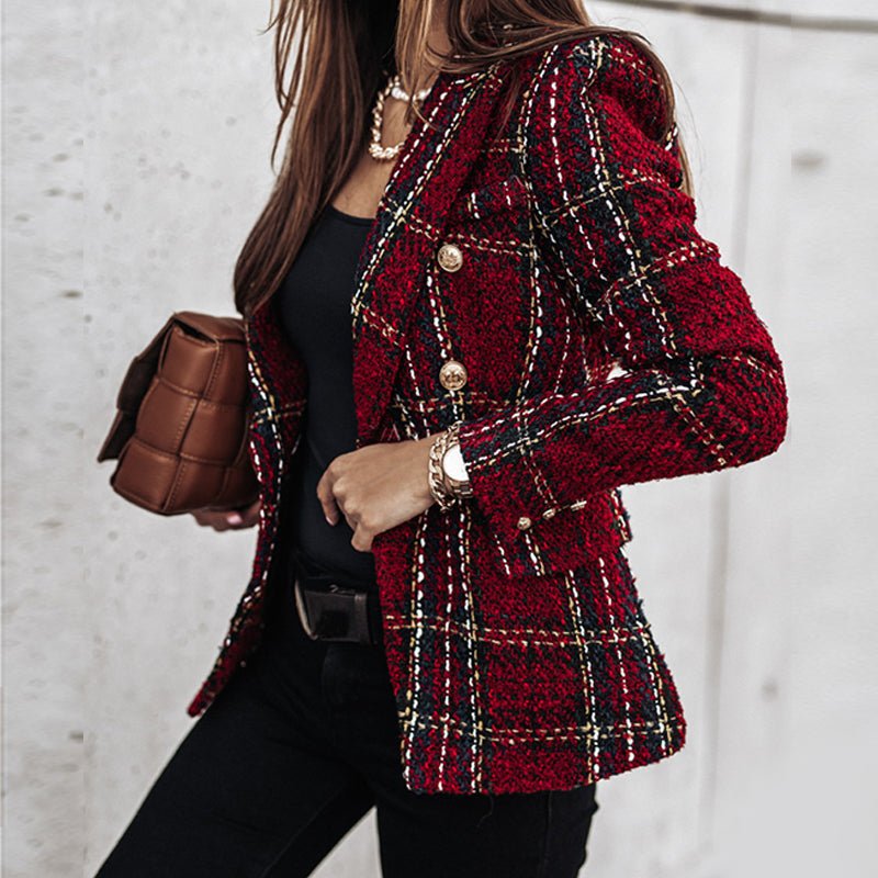 Hailey™ - Timeless Check Blazer