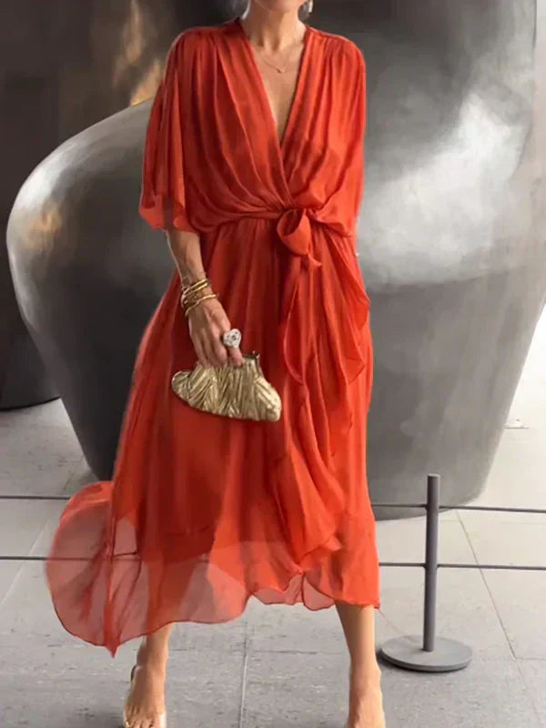 Monica™ - V-Neck Dress