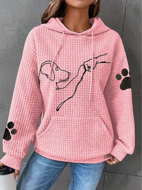 Betsy™ - Paw Print Waffle Hoodie