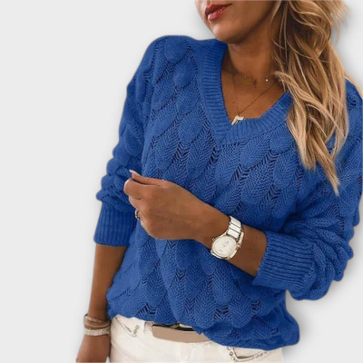 Noemier™ - V-Neck Knit Sweater
