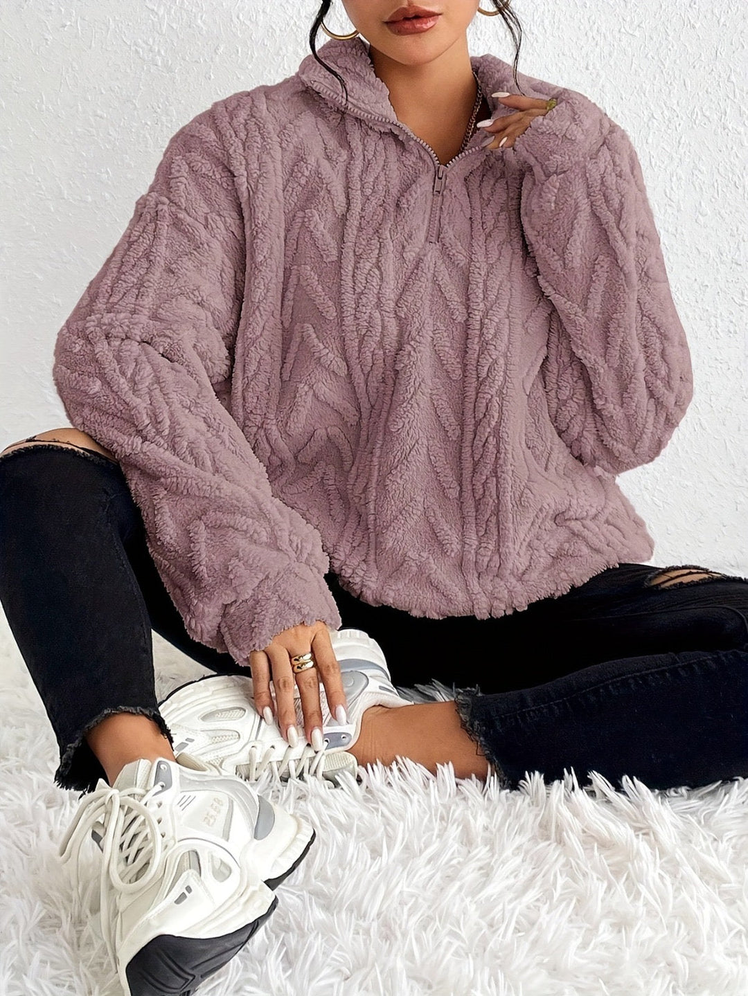 Aila™ - Cozy Zip-Up Sweater