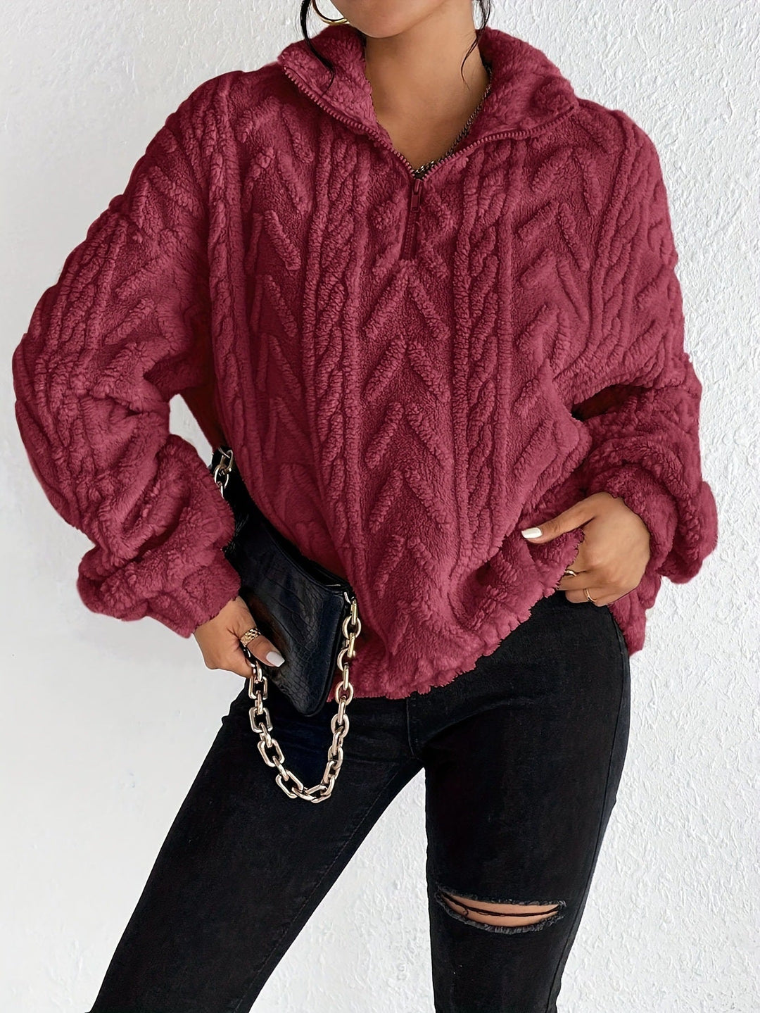 Aila™ - Cozy Zip-Up Sweater