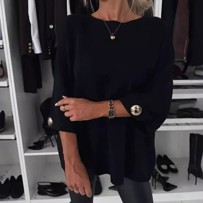 Millie™ - Chic Button Sleeve Blouse