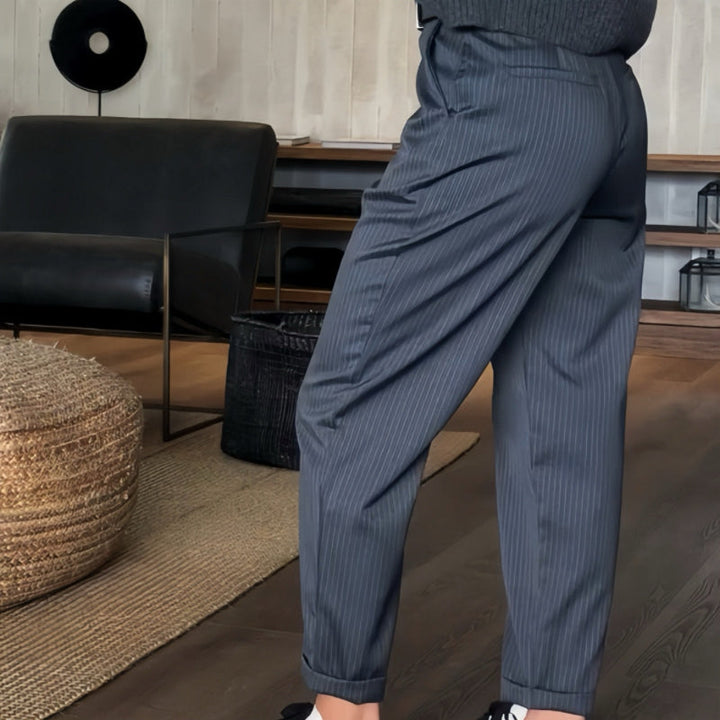 Aveline™ - Classic High-Waist Straight Leg Trousers