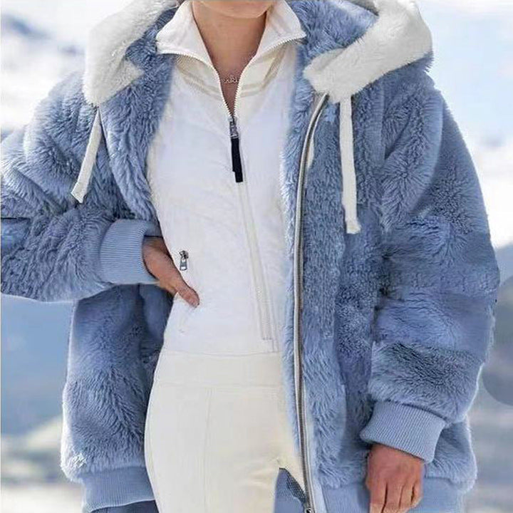 Frances™ - Women's Hooded Winter Jacket with Zipper