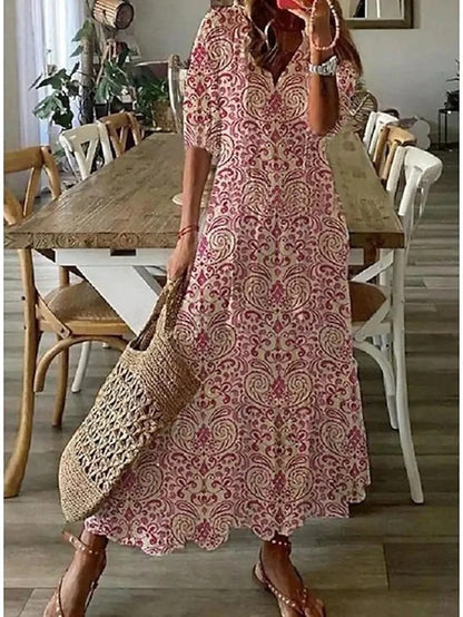 Dianna™ - Bohemian Tummy Coverage Dress