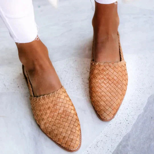 Lyn™ - Handcrafted Artisan Flat Sandals