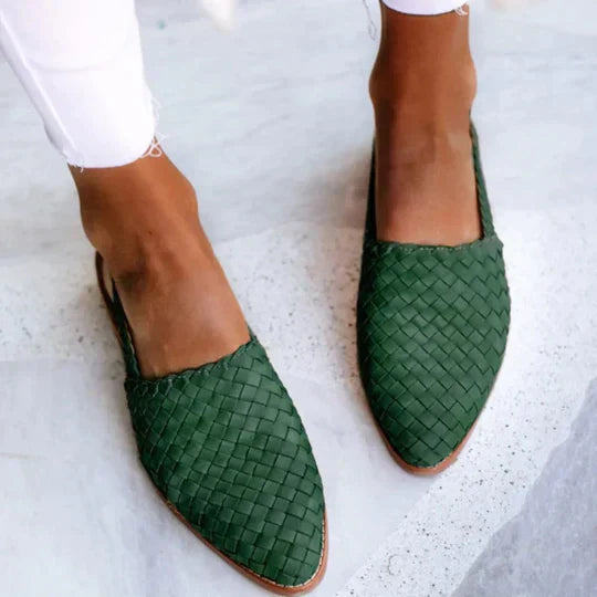 Lyn™ - Handcrafted Artisan Flat Sandals