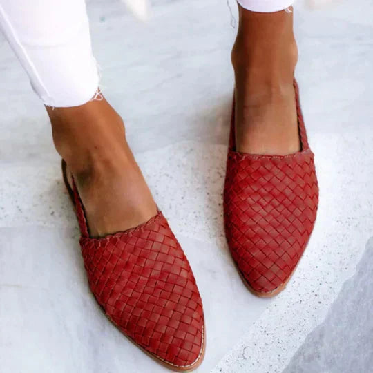 Lyn™ - Handcrafted Artisan Flat Sandals